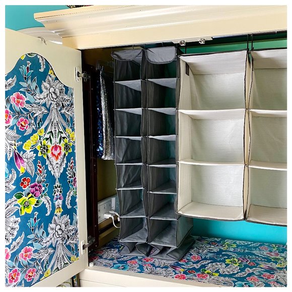 Collapsible Cubic Closet Hanging Shelves - Picture 4 of 8